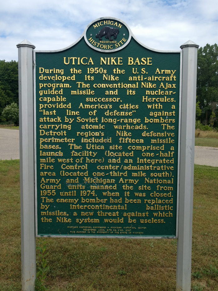 Utica D-06 Nike Missile Site - Historical Marker (newer photo)